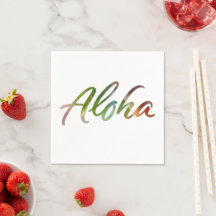 Aloha - Lettres tropicales - Hawaii Hawai'i Nature