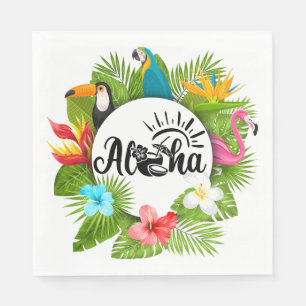 Serviette En Papier Aloha Luau