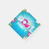 Serviette En Papier Aloha Pool Party (Coin)