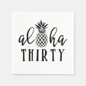 Serviette En Papier Aloha Trente 30e anniversaire (Devant)