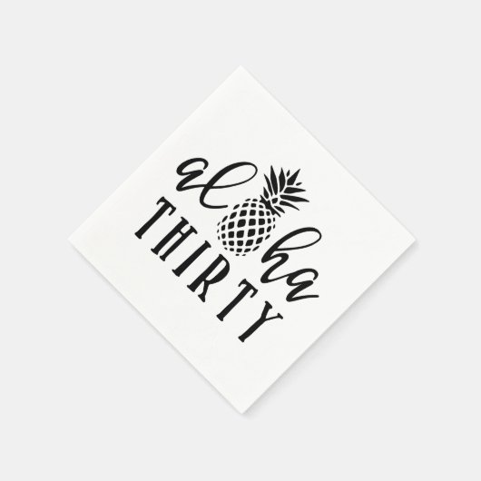 Serviette En Papier Aloha Trente 30e anniversaire (Coin)