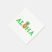 Serviette En Papier ALOHA Tropical Island Hawaiian Pineapple Luau (Coin)