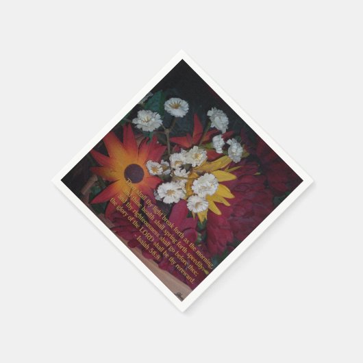 Serviette En Papier Alors ta lumière éclatera (Coin)