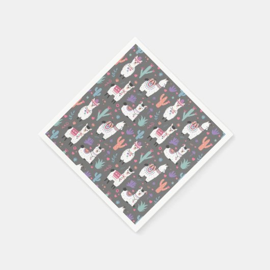 Serviette En Papier Alpaca/Llama (Coin)