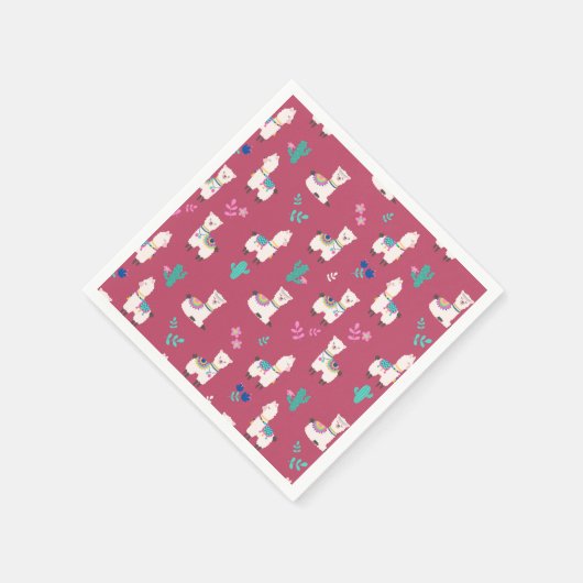 Serviette En Papier Alpaca/Llama (Coin)
