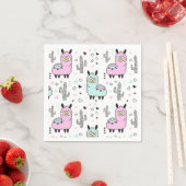 Serviette En Papier Alpaca/Llama (En situation)