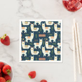 Serviette En Papier Alpaca/Llama (En situation)