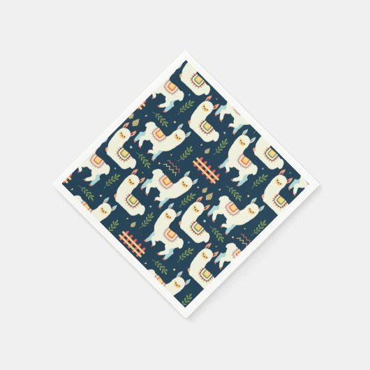 Serviette En Papier Alpaca/Llama (Coin)