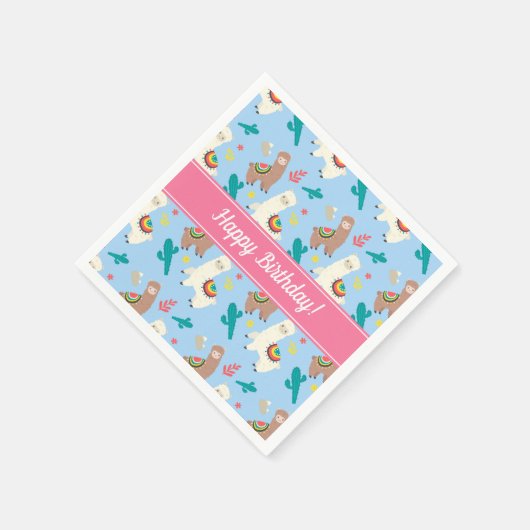 Serviette En Papier Alpaca/Llama (Coin)