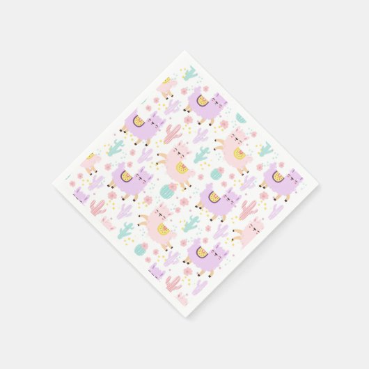 Serviette En Papier Alpaca/Llama (Coin)
