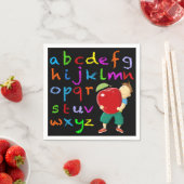 Serviette En Papier Alphabet des enseignants (En situation)