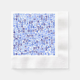 Serviette En Papier alphabet grec