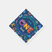 Serviette En Papier Alphabet Monstres 1er anniversaire Notre petit mon (Coin)