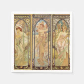 Serviette En Papier Alphonse Mucha - Art Nouveau Master (Devant)