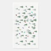 Serviette En Papier Alpine Skiers Downhill Skiing Illustration  (Devant)