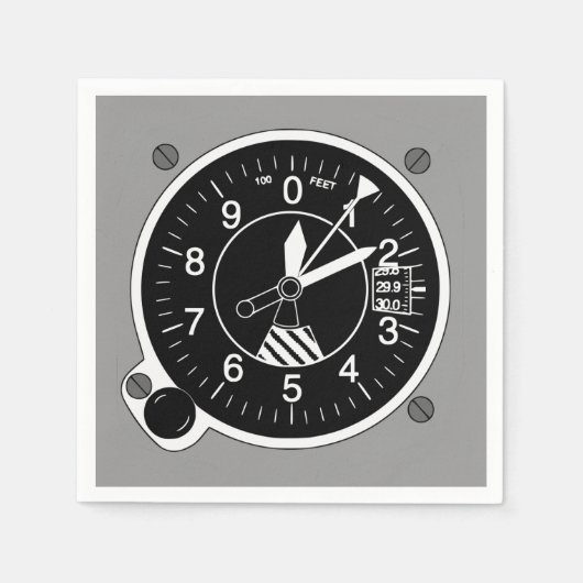 Serviette En Papier Altimètre de l'aéronef (Devant)