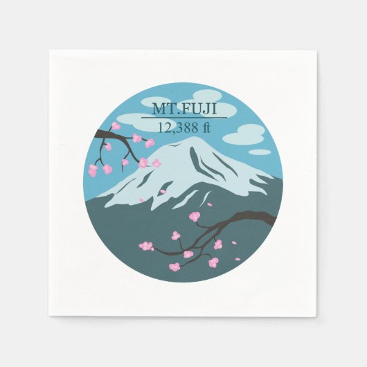 Serviette En Papier Altitude du Mt. Fuji (Devant)