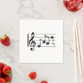 Serviette En Papier Alto Singer Cocktail musical Napkin (En situation)