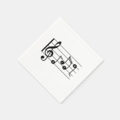 Serviette En Papier Alto Singer Cocktail musical Napkin (Coin)