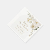 Serviette En Papier ALYSSA Fleur sauvage Floral Baby in Bloom Baby sho (Coin)