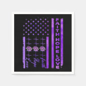 Serviette En Papier Alzheimer Sensibilisation Foi Espérance Amour Pour (Devant)