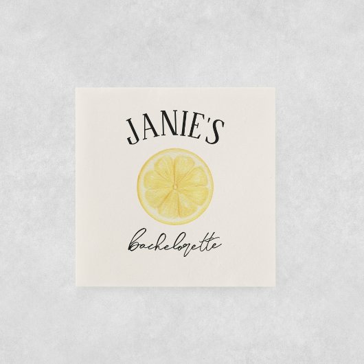 Serviette En Papier Amalfi Coast Bachelorte | Citron