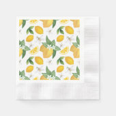 Serviette En Papier Amalfi Thème Citron Papier de Party Napkin (Devant)