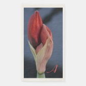 Serviette En Papier Amaryllis Bud Élégant floral bleu ardoise (Devant)