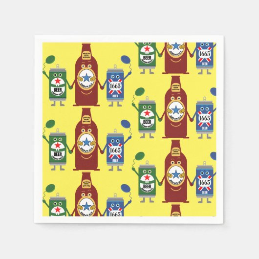 Serviette En Papier Amateur de bière original Cadfts Napkin (Devant)
