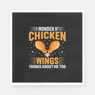 Serviette En Papier Amateur de Poulet   Aile de Poulet
