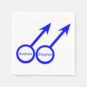 Serviette En Papier Amateurs de gays personnalisables serviettes en pa