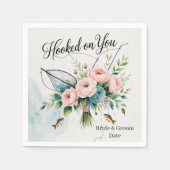 Serviette En Papier Amateurs de pêche Accrochez-vous pour Mariage (Devant)