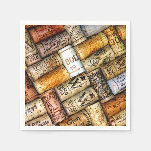 Serviette En Papier Amateurs de vin Papier serviettes (Devant)