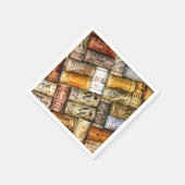 Serviette En Papier Amateurs de vin Papier serviettes (Coin)