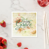 Serviette En Papier Amazing Grace Flowers and dragonfly  (En situation)