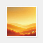 Serviette En Papier Amber Sunrise Fall Gradient Découpage serviettes (Devant)