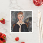 Serviette En Papier Amedeo Modigliani - Garçon en Sailor (En situation)