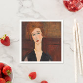 Serviette En Papier Amedeo Modigliani - Portrait d'une femme (En situation)