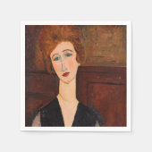 Serviette En Papier Amedeo Modigliani - Portrait d'une femme (Devant)