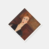 Serviette En Papier Amedeo Modigliani - Portrait d'une femme (Coin)