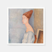 Serviette En Papier Amedeo Modigliani - Portrait Jeanne Hebuterne #3 (Devant)