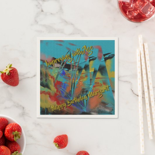 Serviette En Papier Améliorer avec l'âge - Mer rugueuse (En situation)