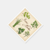 Serviette En Papier Amende Herbes Papier Naples (Coin)