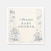 Serviette En Papier American Boy All American Baby Shower (Devant)