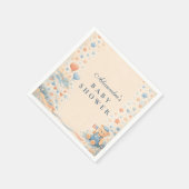 Serviette En Papier American Boy Red White Blue Baby Shower (Coin)