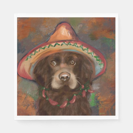 Serviette En Papier American Cocker Spaniel  (Devant)