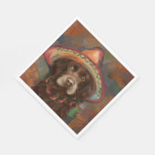 Serviette En Papier American Cocker Spaniel  (Coin)