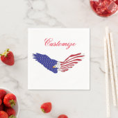 Serviette En Papier American Eagles Thunder_Cove 4 juillet patriotique (En situation)