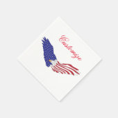Serviette En Papier American Eagles Thunder_Cove 4 juillet patriotique (Coin)