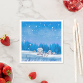 Serviette En Papier American Farm Signature Paper Napkin (En situation)